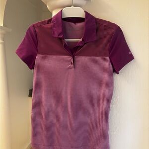 Nike Women's Purple Button Down Shirt